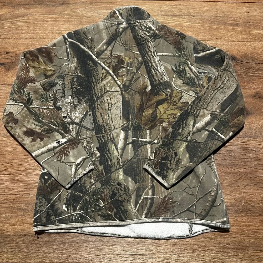 RedHead Camo Quarter Zip Fleece Pullover Women Small Realtree‎ AP Hunting Top